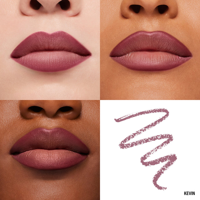 Lip Macros of Makeup By Mario's Ultra Suede® Sculpting Lip Pencil in shade Kevin (Pinky Mauve)