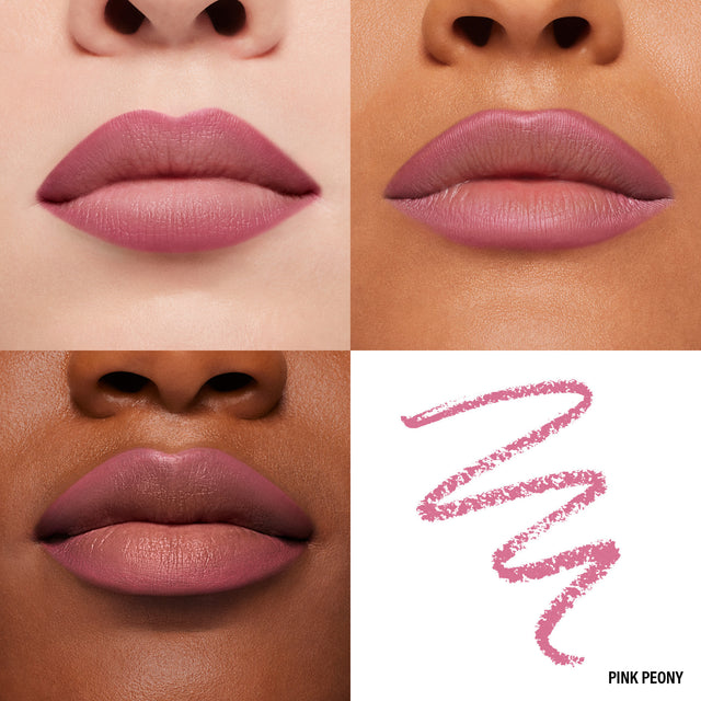Lip Macros of Makeup By Mario's Ultra Suede® Sculpting Lip Pencil in shade Pink Peony (Vivid Blue Pink)