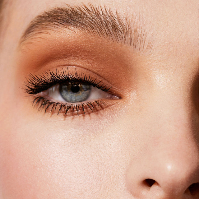 A image of a women's eye up close wearing Master Mattes® Eyeshadow Palette: The Original.