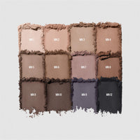 Master Mattes® Eyeshadow Palette: The Neutrals shades laid out showcasing 12 different neutral-toned shades. 