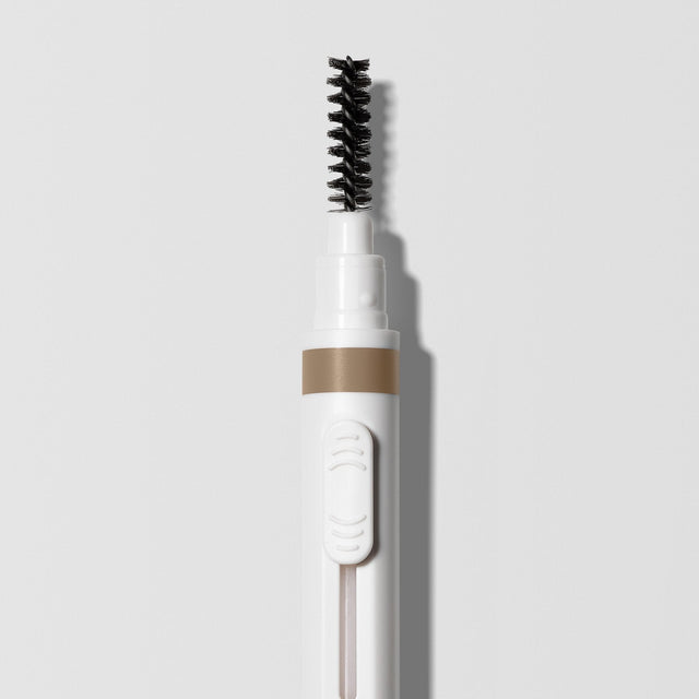Close up image of the brow brush that comes on some side of the Master Blade® Brow Pencil.