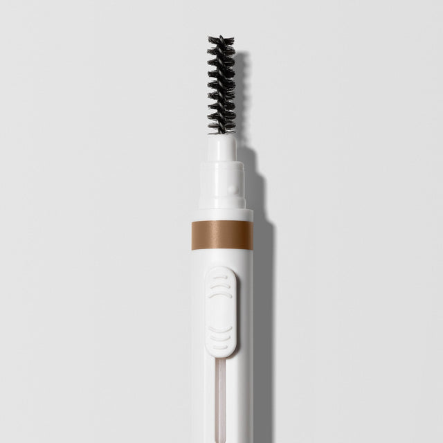 Close up image of the brow brush that comes on some side of the Master Blade® Brow Pencil.