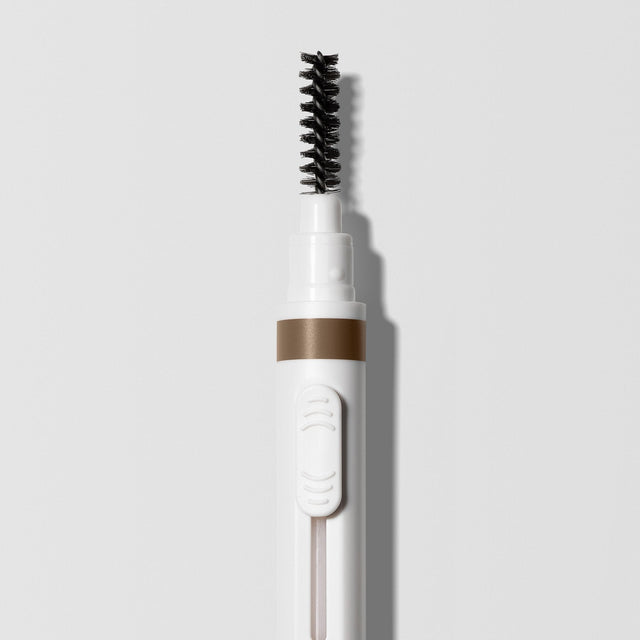 Close up image of the brow brush that comes on some side of the Master Blade® Brow Pencil.