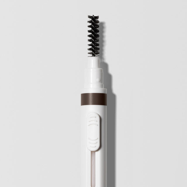 Close up image of the brow brush that comes on some side of the Master Blade® Brow Pencil.