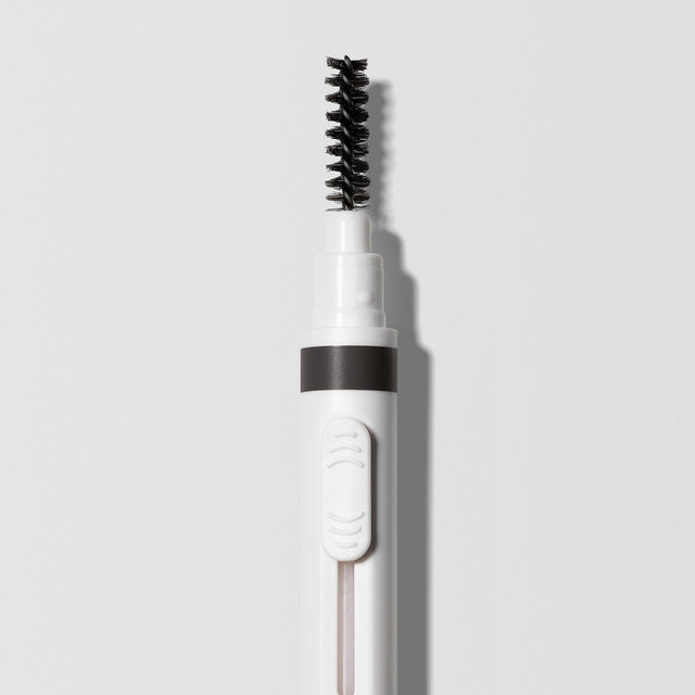Close up image of the brow brush that comes on some side of the Master Blade® Brow Pencil.