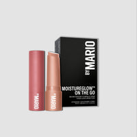 Front view with the box of the MoistureGlow™ On The Go kit in shade Nude & Bronze Glow.